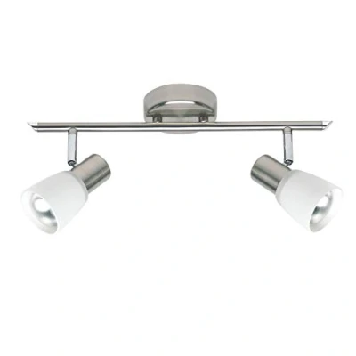 Image de BRILLIANT lampe Luca spot tube 2 lames fer/chrome/blanc 2x R50, E14, 40W, adapté aux lampes à réflecteur (non incluses) Échelle A ++ E Têtes pivotantes