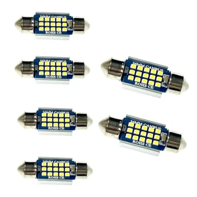 Image de YOUNLEN 36mm 6418 Ampoule LED C5W voiture,Canbus sans erreur,12V,15MSD Chipsets ampoules LED,CW5 voiture, lumières intérieures de dôme carte,ampoule plaque immatriculation(6pc Blanc)