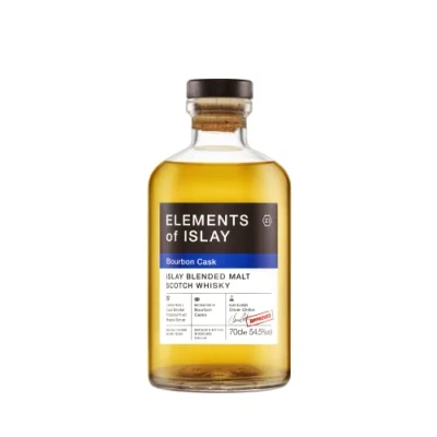 Image de ELEMENTS OF ISLAY Bourbon Cask Blended Malt Whisky 54.5% Alcool Origine : Ecosse Bouteille 70 cl