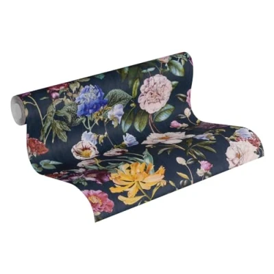 Image de Jette Joop papier peint intissé fleuri 10,05 m x 0,53 bleu vert rouge 373364 37336 4