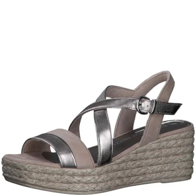 Image de MARCO TOZZI Sandale cale by Guido Maria Kretschmer 2 28375 42 Femme, Rose Met Comb, 39 EU