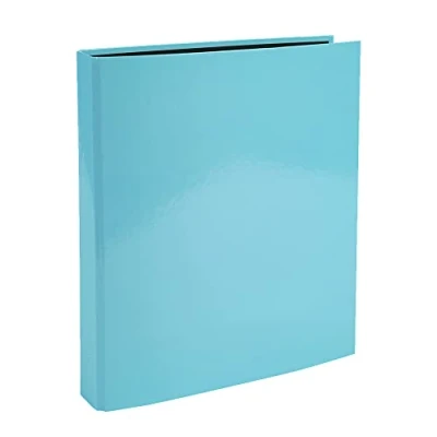 Image de Exacompta Réf. 51572E 1 Classeur rigide Aquarel 4 anneaux en D Diamètre 25 mm Dos de cm Dimensions extérieures 31,5 x 27 format à classer A4 Coloris bleu pastel