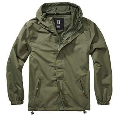 Image de Brandit Summer Windbreaker Frontzip, Coupe vent d&#039;été zippé sur le devant Mixte, Frontzip Oliv,