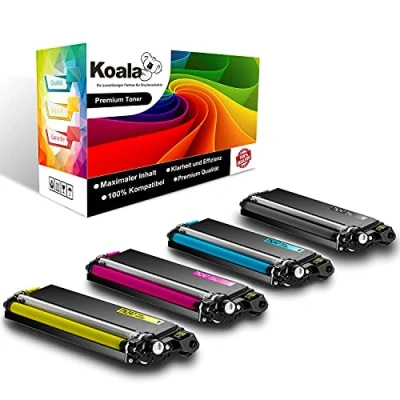 Image de Koala Compatible Cartouche de Toner Remplacement pour Brother TN 243CMYK TN247 TN243 MFC L3750CDW L3770CDW HL 3210CW L3230CDW L3730CDW DCP L3510CDW L3710CW, Noir Cyan Magenta Jaune