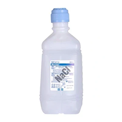 Image de Baxter NaCl Chlorure de sodium 0,9% (solution saline) pour irrigation 1 litre (1 000 ml)