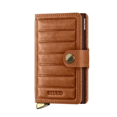 Image de Secrid Miniwallet Emboss Lines Cognac Gravure gratuite