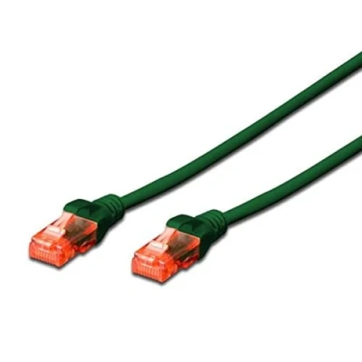 Image de Ewent Câble Patch réseau Cat 6 U/UTP, AWG 24/7, 2 connecteurs RJ45 Vert