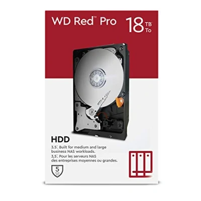 Image de WD Red Pro 18 To NAS 3,5&quot; Disque dur interne Classe 7200 RPM, SATA 6 Go/s, CMR, 512 Mo en cache