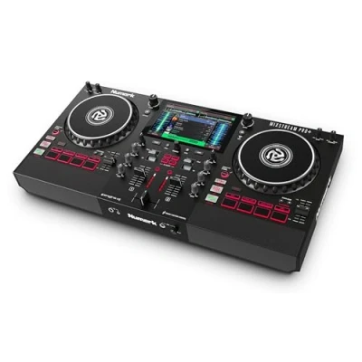 Image de Numark Mixstream Pro+ Contrôleur DJ autonome avec streaming Amazon Music Unlimited, table de mixage, Wi Fi, haut parleurs, pour Serato et Virtual