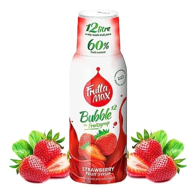Image de FruttaMax Concentré de sirop fruits Moins sucre avec 60% convient pour machine à soda 500ml (Cassis)