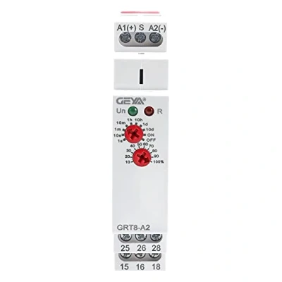 Image de GEYA Retarder mise sous tension Relais temporisé à fonction unique 2SPDTs 16A Électronique Minuteur marche (GRT8 A2,AC/DC12V 240V)