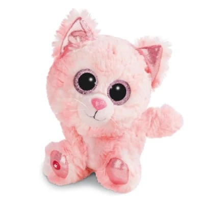 Image de NICI Doudou Peluche GLUBSCHIS Chatte Dreamie 15cm, avec des Grands Yeux Scintillants, 45554, No Color