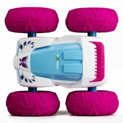 Image de Exost Voiture Télécommandée Tout Terrain 360 Cross Rose à Batterie Conduite sur 2 Faces et Jouet pour Enfant 5,6,7,8,9,10 Ans