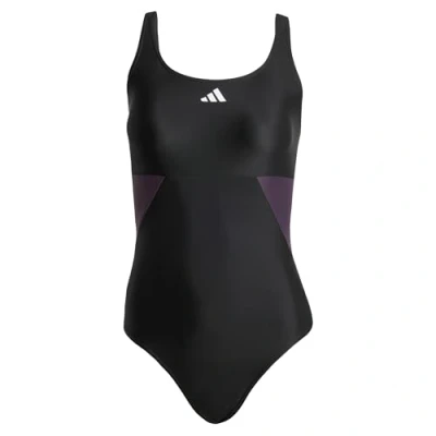 Image de adidas Performance Colorblock Cback Maillot de bain Black legend ivy, Femme, Taille: 34, ivy