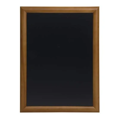 Image de Securit Tableau noir mural finition laquée 70 x 90 cm Marron foncé
