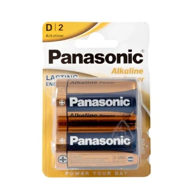 Image de PANASONIC Lot de 2 Blisters Piles Alkaline Power LR20 / D 1,5V