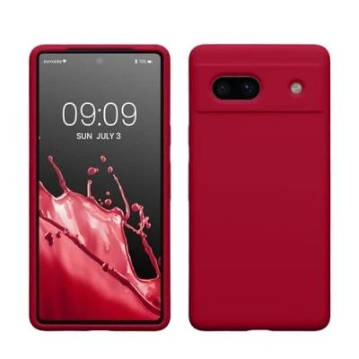 Image de kwmobile Housse Compatible avec Google Pixel 7a Coque de téléphone Protection Souple en TPU Silicone Fuchsia Mat