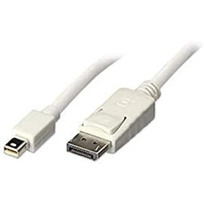 Image de Câble adaptateur Mini DP vers DisplayPort 5m Lindy Blanc Compatible HDCP