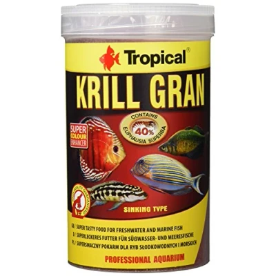 Image de Krill Gran 1000ml / 540g Nourriture Super appetissante pour Poissons d&#039;eau Douce et Marine, pellets Qui coulent