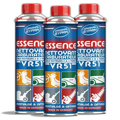 Image de SYPRIN Original Carburetor Cleaner VR51 pour les moteurs à essence 2 temps adapté la voiture et moto I Additif le nettoyage du carburateur (3x 250ml)