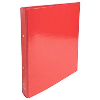 Image de Exacompta réf. 549295E 1 classeur rigide Pelliculé Iderama 2 anneaux ronds diamètre 30 mm Dos 40 Dimensions extérieures : 32 x 26 cm Format à classer A4 Coloris rouge