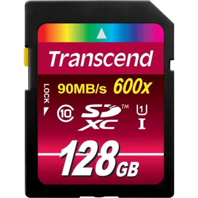 Image de Transcend TS128GSDXC10U1 mémoire flash 128 Go SDXC MLC Classe 10 Neuf