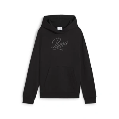 Image de Puma Essentials Script Youth Sweat à capuche pour enfants, Taille: 12a, Black