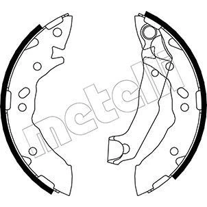 Image de Jeu de mâchoires frein à disque METELLI 53 0168