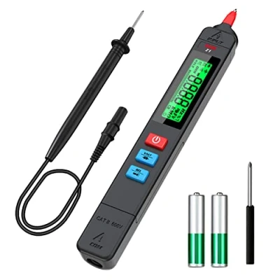 Image de BSIDE Testeur de tension sans contact écran 3 résultats Multimètre automatique Portable Voltmètre Meusure CA CC Résistance Fréquence Continuité NCV Fil sous avec lampe poche
