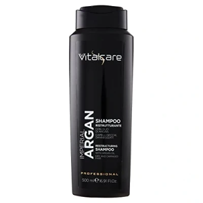 Image de Vitalcare Imperial Argan Shampoing Restructurant, pour Cheveux Secs et Abîmés, Restructurant à l&#039;Huile d&#039;Argan, 500 ml