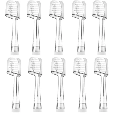 Image de Lot de 10 têtes brosse à dents rechange, pour enfants 3 ans, compatibles avec Seago SG513/SG977/SGEK6/DT K6, électrique, ans et plus, cache
