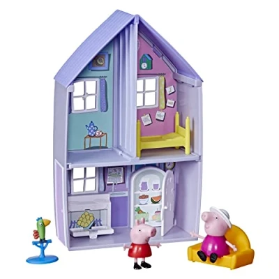 Image de Peppa Pig Maison de Grand mère et père Kit Jeu avec 2 Figurines 3 Superbes Accessoires, pour Enfants à partir Ans, Multicolore