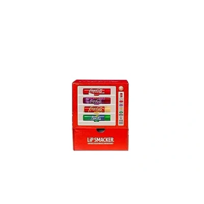 Image de Lip Smacker Coca Cola Collection,Baume à Lèvres aromatisé Cola,Coca Cerise,Coca Vanille et Sprite,Assortiment de Baume Cola,Coffret Cadeau dans un Distributeur Automatique