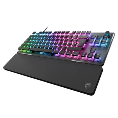 Image de Turtle Beach Vulcan II TKL Pro Clavier de Jeu mécanique RVB magnétique, Interrupteur analogique à Effet Hall, Touches médias, Repose Poignet, Plaque recouvrement en Aluminium