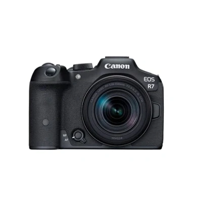 Image de Canon EOS R7 Appareil Photo avec Objectif RF S 18 150mm F3.5 6.3 is STM, Hybride, AF CMOS Dual Pixel II, Enregistrement Vidéo 4K 60p, Prise de Vue en Continu, Bluetooth, Wi FI, WLAN