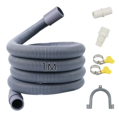 Image de Quanerba Tuyaux de vidange 1 m pour machine à laver, tuyau sèche linge, rallonge lave vaisselle, d&#039;eaux usées, vaisselle (1 m)