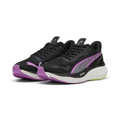 Image de Puma Velocity Nitro Chaussures de running, Femme, Taille: 42.5, black pure magenta Textile