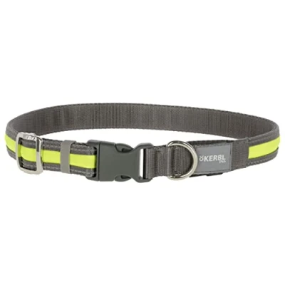 Image de Kerbl Collier Light &amp; Reflex Jaune M/L
