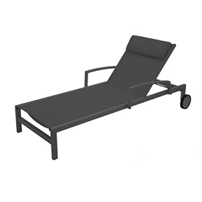Image de HESPERIDE HES 149661 Transat en texaline Ocala Anthracite/Graphite, Aluminium, Taille Unique