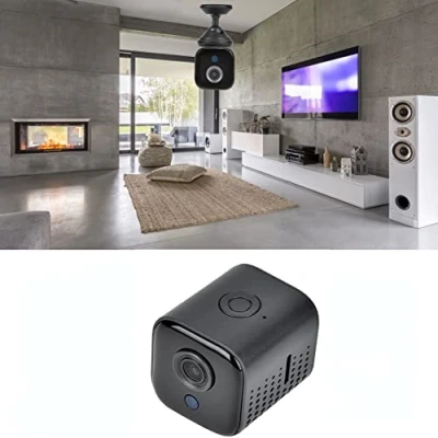 Image de Camera Espion WiFi De Surveillance Interieur Mini Caméra Sécurité HD 1080p Dv 30fps 16: 9 Caméscope IP Détection Mouvement