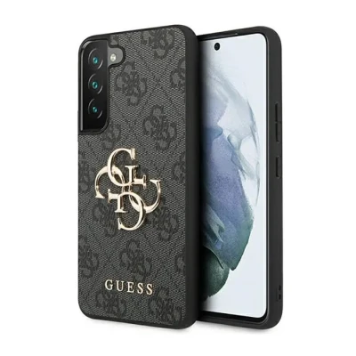 Image de Coque de téléphone Guess Galaxy S23 Gris Protection contre chocs Texture saffiano