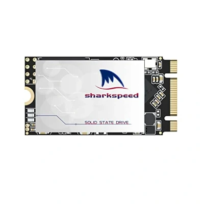 Image de SSD 128Go M.2 2242 Sharkspeed Plus Disque Dur Interne NGFF 42mm 3D NAND SATA III, pour Ordinateurs Portables, de Bureau,PC(128Go, 2242)