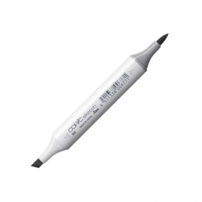 Image de COPIC Sketch N 4, Neutral Gray No. Twin Marker avec une pointe moyenne et pinceau
