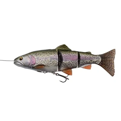 Image de Savage Gear Leurre 4D Line Thru Trout Truite en caoutchouc à l&#039;aspect naturel pour la pêche Appât brochet, Rainbow, 15cm / 35g langsam sinkend
