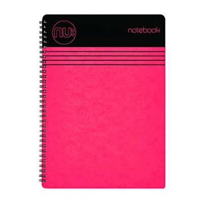 Image de NU:, NU003358 FSC RD Cahiers Gamme Craze Cloud Carnet A6 Rouge à spirales de papeterie Bloc notes ligné 110 pages