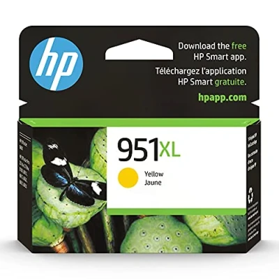 Image de HP 951XL Original Jaune 1 pièce(s) 951XL, Original, Encre à pigments, Jaune, Officejet Pro 8600 e All in One, pièce(s), Impression Jet d&#039;encre