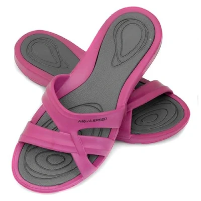 Image de Aqua Speed Ensemble de patchs bain + serviette en microfibre pour femme Panama Chaussures douche légères Sandales F:03, taille 40