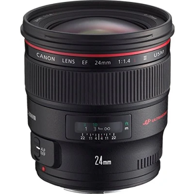 Image de Canon Objectif Reflex EF 24mm f 1,4 L II USM Noir