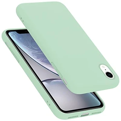 Image de Coque pour Apple iPhone XR en LIQUID LIGHT GREEN Housse de protection Étui silicone TPU flexible Neuf