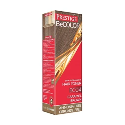 Image de Vips Prestige Teinture Semi Permanente BeColor Brun Caramélisé BC04, Sans Ammoniaque Peroxyde